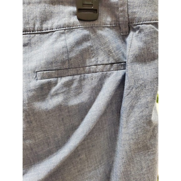 Talbots Womens Blue 100% Cotton Pockets Flat Front Straight Leg Pants Size 12P - Picture 9 of 15